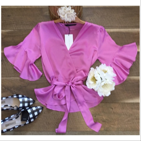 pink satin wrap